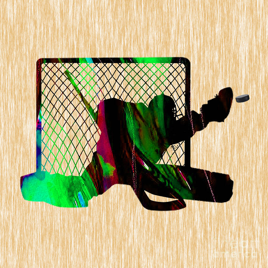 Hockey Goalie #1 Mixed Media by Marvin Blaine