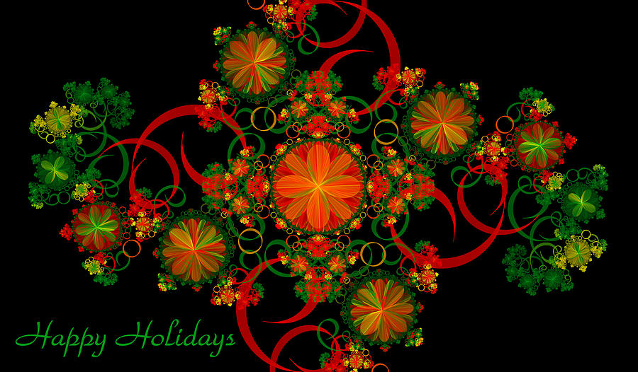 Holiday Card #2 Digital Art by Sandy Keeton