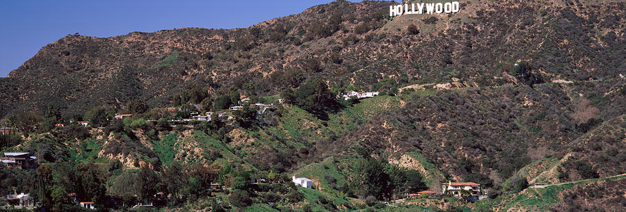Hollywood Sign On A Hill, Hollywood #1 Photograph by Panoramic Images