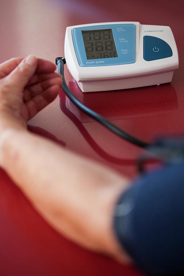 Home Blood Pressure Testing #1 Photograph by Cristina Pedrazzini/science Photo Library