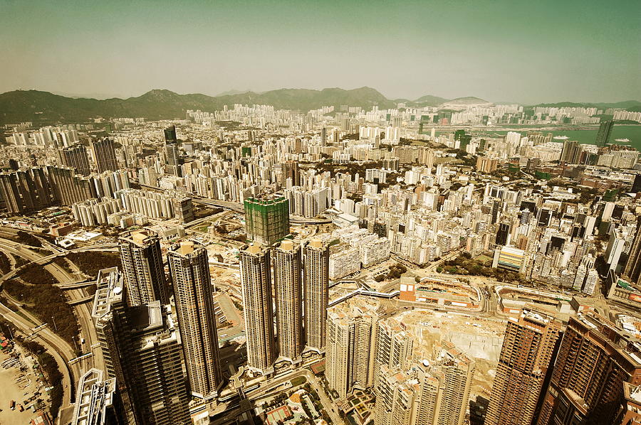 Hong Kong aerial #1 Photograph by Songquan Deng