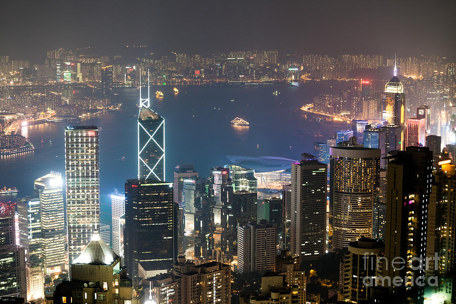 Hong Kong harbor #2 Photograph by Matteo Colombo