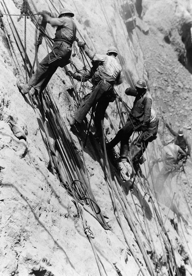 1934 Photograph - Hoover Dam Construction, 1934 #1 by Granger