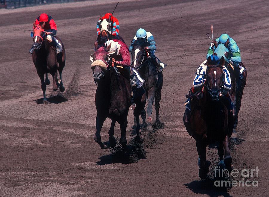 Horse Race #1 Photograph by Marc Bittan