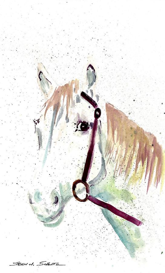 Impressionism Painting - Horse Study #1 by Steven Schultz