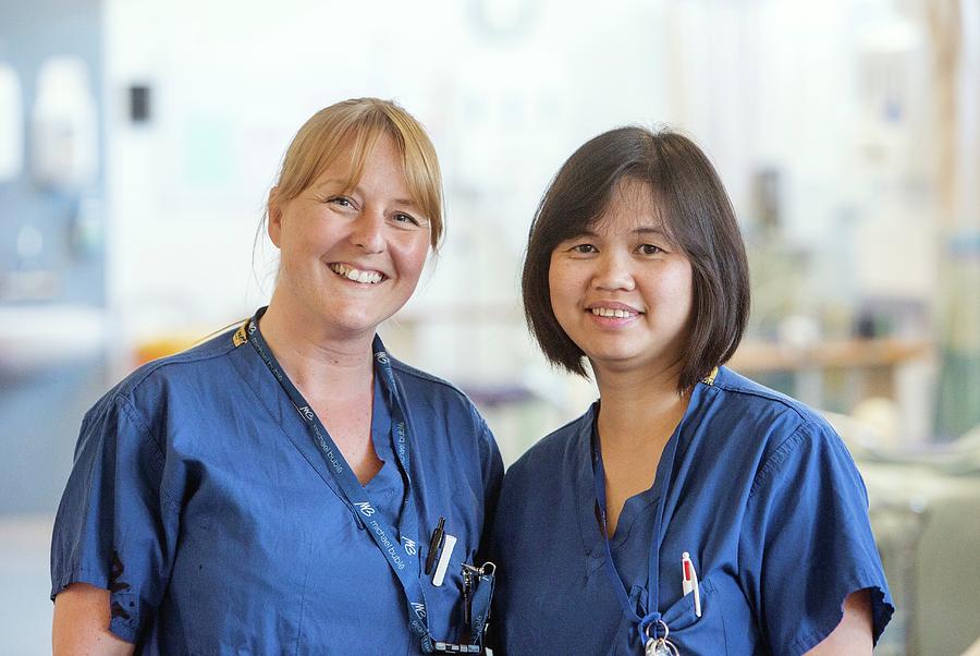 Hospital Nurses Photograph by Mark Thomas/science Photo Library | Fine ...