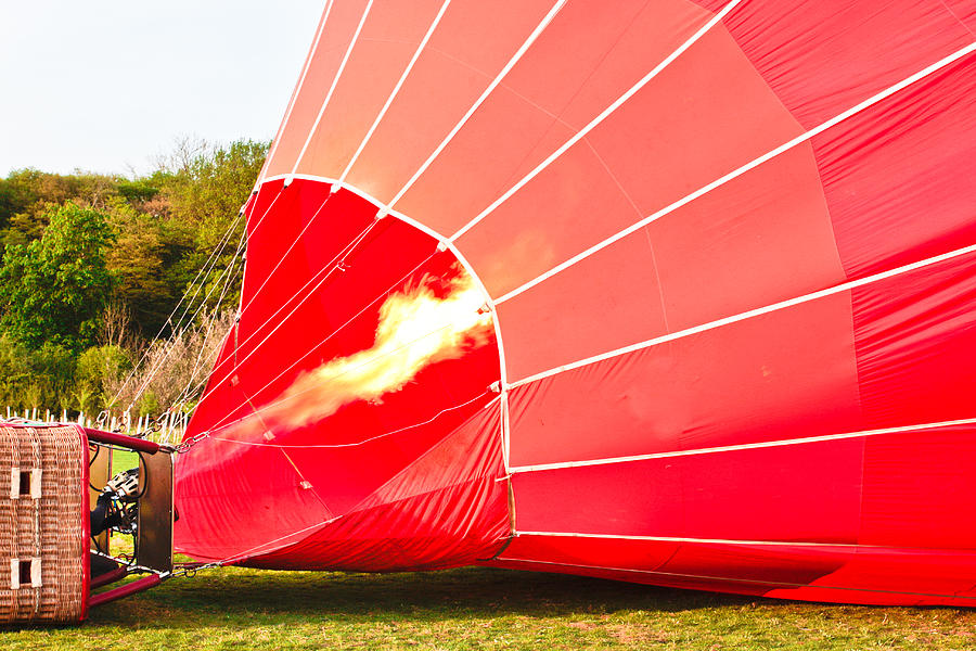 Summer Photograph - Hot air balloon #1 by Tom Gowanlock