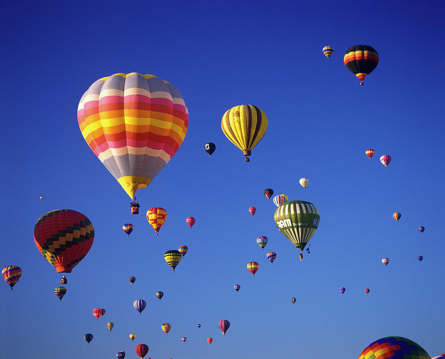 Hot Air Balloons Aloft Photograph by Greg Probst - Pixels