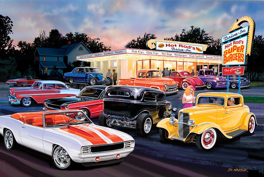 Hot Rod Drive In #1 Photograph by MGL Meiklejohn Graphics Licensing