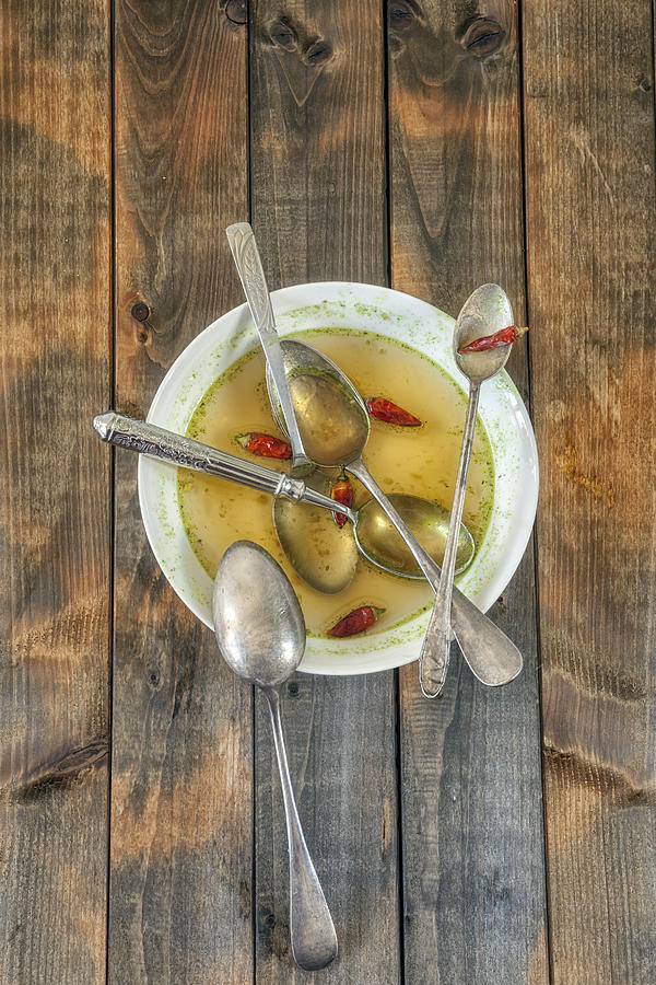 Spoon Still Life Photograph - Hot Soup #1 by Joana Kruse
