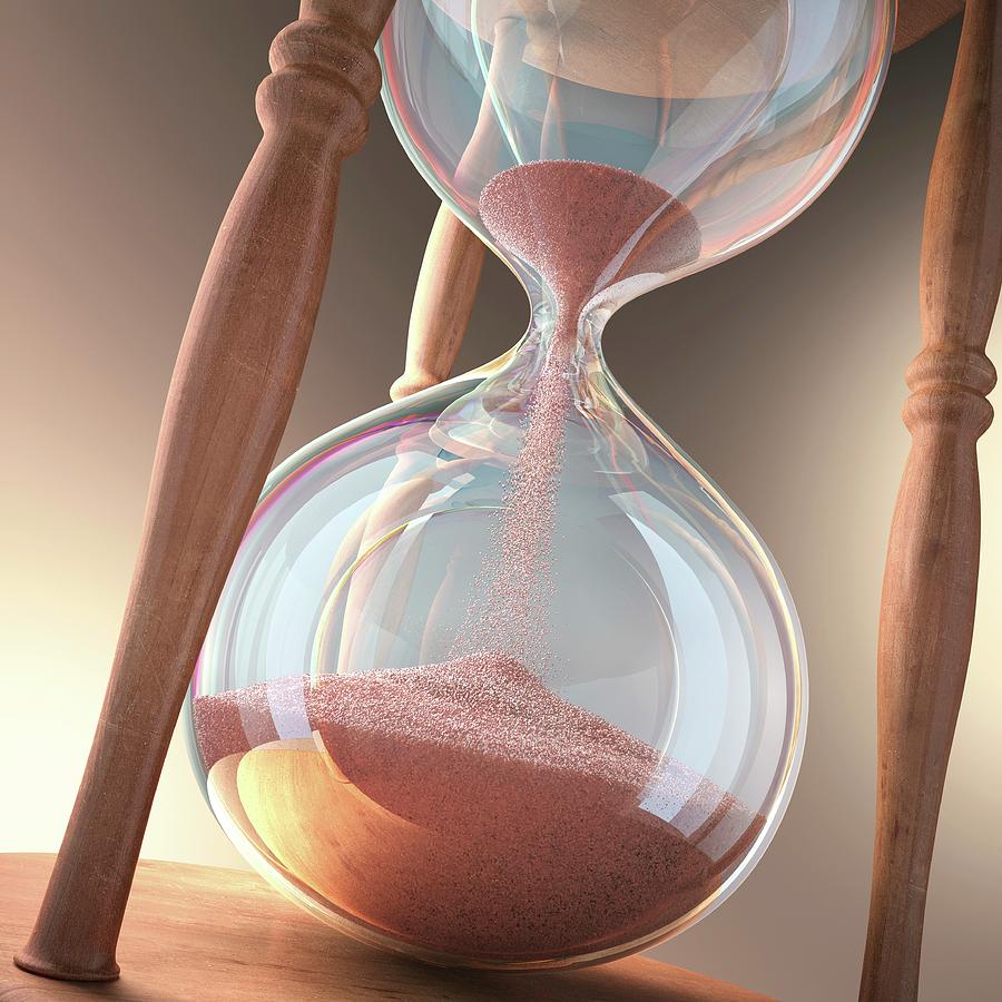 Hourglass Photograph - Hourglass #1 by Ktsdesign/science Photo Library