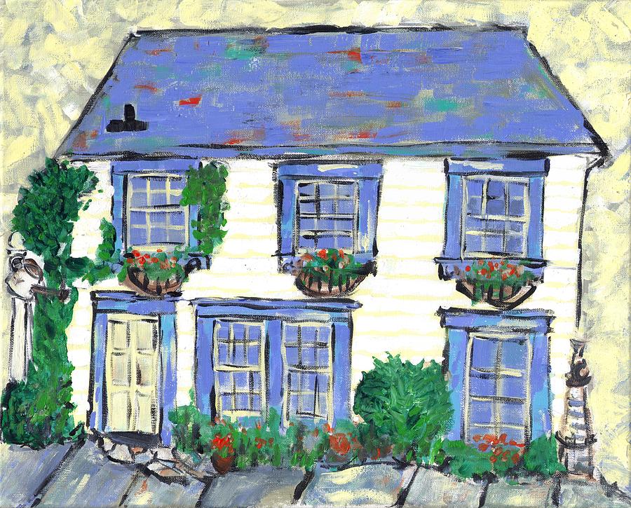 House on Richard Street Portsmouth #1 Painting by David Dossett