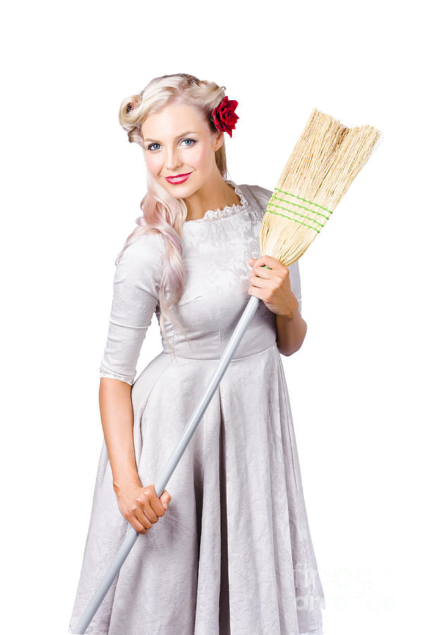 Housemaid with broom Photograph by Jorgo Photography - Wall Art Gallery