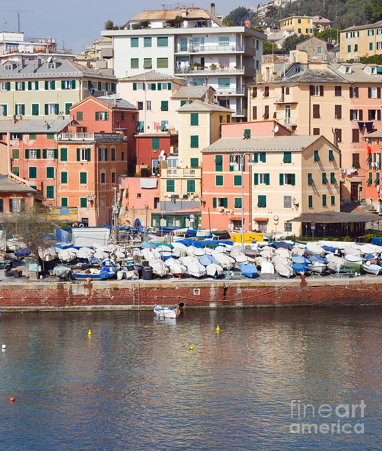 Houses and boats #1 Photograph by Antonio Scarpi