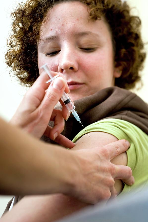 Hpv Vaccine Photograph By Jim Varneyscience Photo Library