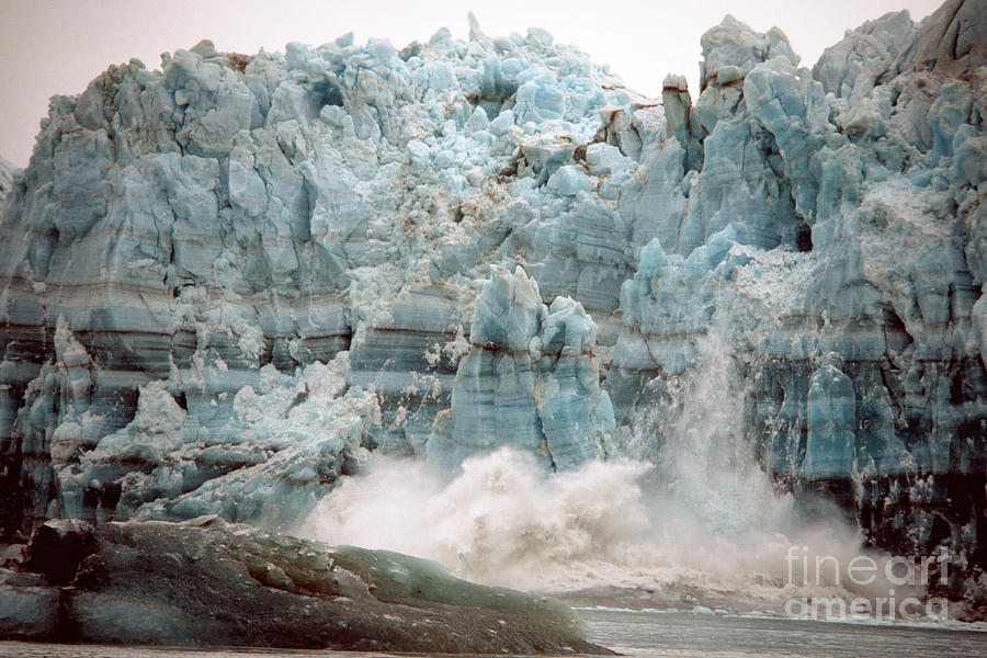 Fall Photograph - Hubbard Glacier 1986 #2 by Mark Newman