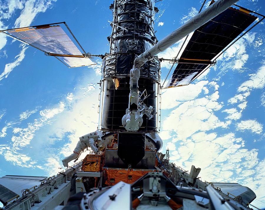 Hubble Servicing #1 Photograph by Nasa/science Photo Library
