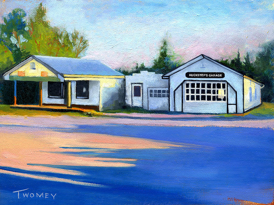 Hucksteps Garage Free Union Virginia #1 Painting by Catherine Twomey