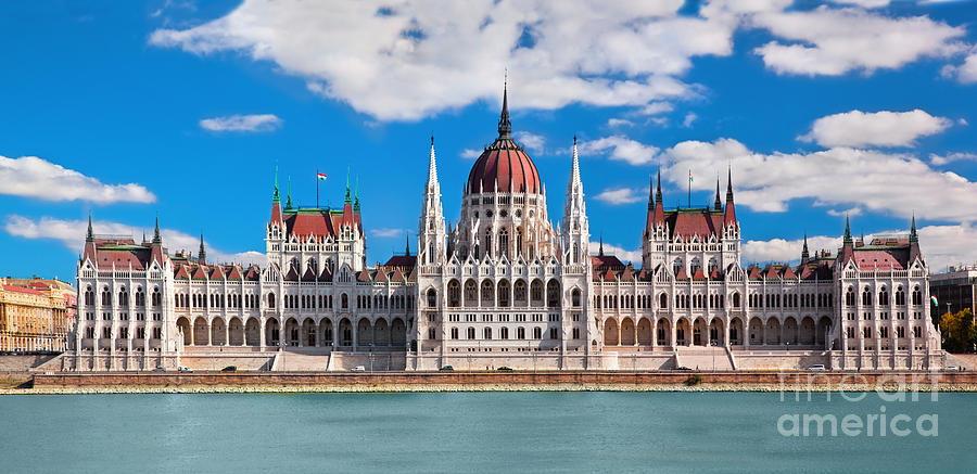 Architecture Photograph - Hungarian parliament in Budapest #1 by Michal Bednarek