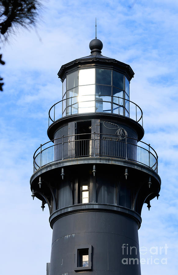 Lighthouse Photograph - Hunting Island lighthouse #1 by Louise Heusinkveld
