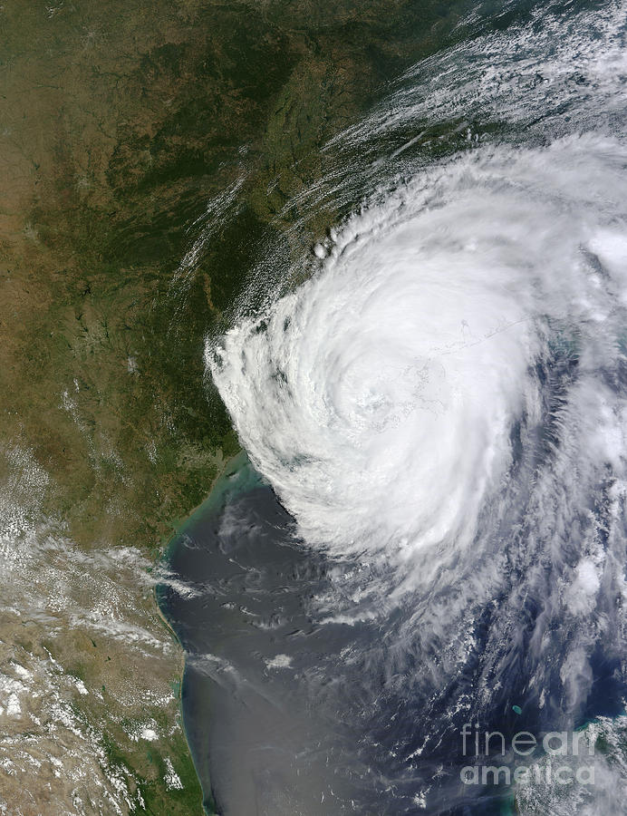 Hurricane Isaac Over Louisiana Photograph