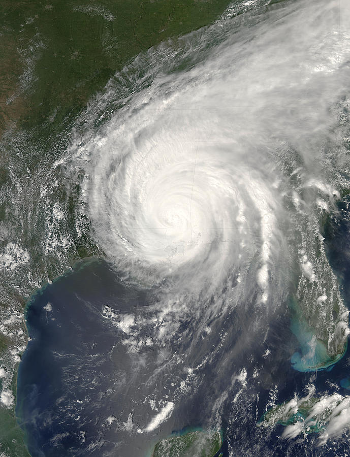 Hurricane Katrina Photograph - Hurricane Katrina #1 by Nasa/science Photo Library