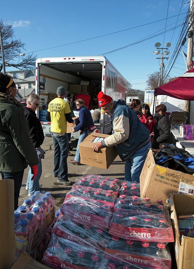 Hurricane Sandy Disaster Relief #1 Photograph by Science Photo Library Hurricane Sandy Disaster Relief #1 Photograph by Science Photo Library