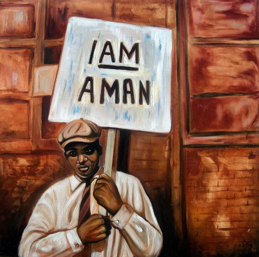 I Am A Man #1 Painting by Emery Franklin