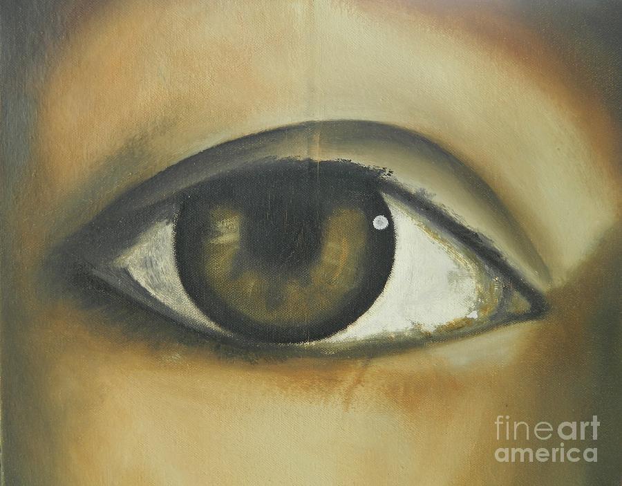 I am watching you #1 Painting by Kenneth Harris