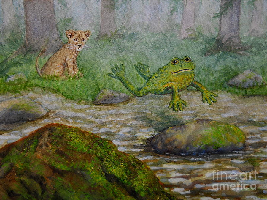 Jungle Painting - I Can Help You Learn to Hop by Sheena Kohlmeyer