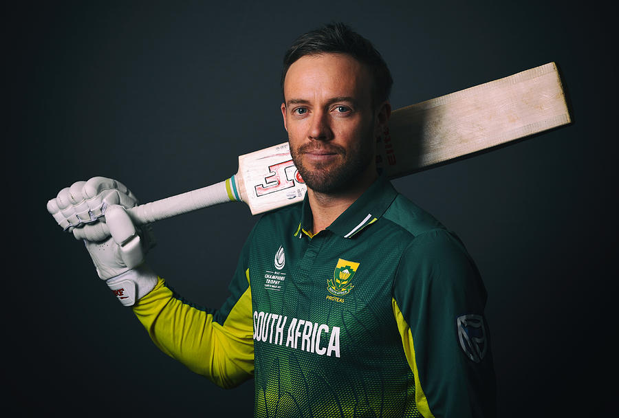 ICC Champions Trophy - South Africa Portrait Session #1 Photograph by Gareth Copley-IDI