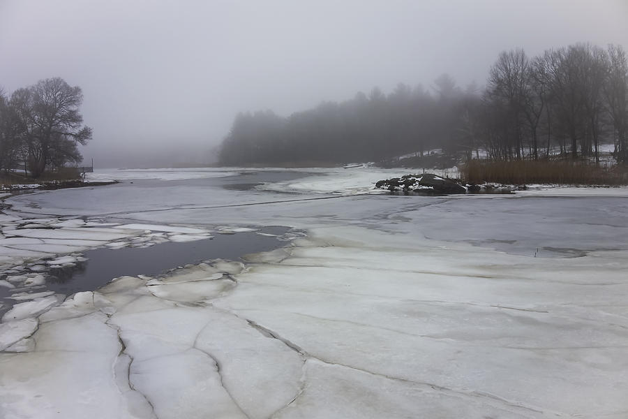 Ice and Fog and the Ipswich River Photograph by Stoney Stone - Fine Art ...