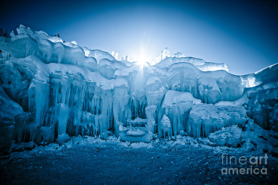 Loon Photograph - Ice Castle #3 by Edward Fielding