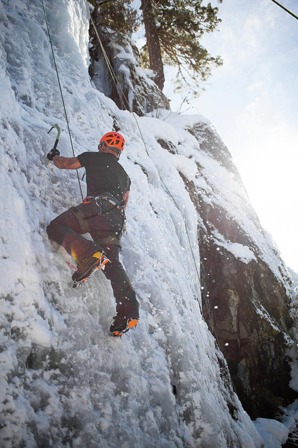 British Colombia Photograph - Ice Climbing by Christopher Kimmel British Colombia Photograph - Ice Climbing by Christopher Kimmel