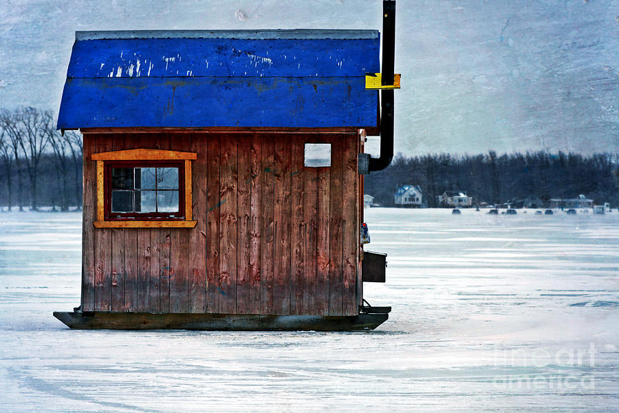 Architecture Photograph - Ice Fishing Cabin #1 by Sophie Vigneault