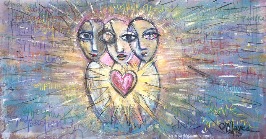 Ignite Love Number 1  #2 Painting by Laurie Maves ART