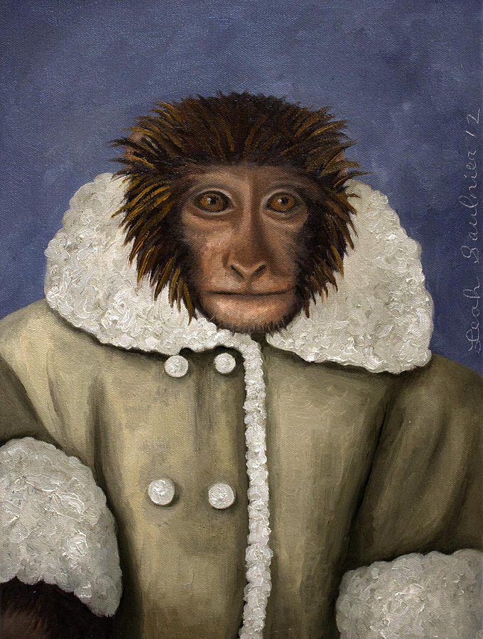Monkey Painting - IKEA Monkey #1 by Leah Saulnier The Painting Maniac