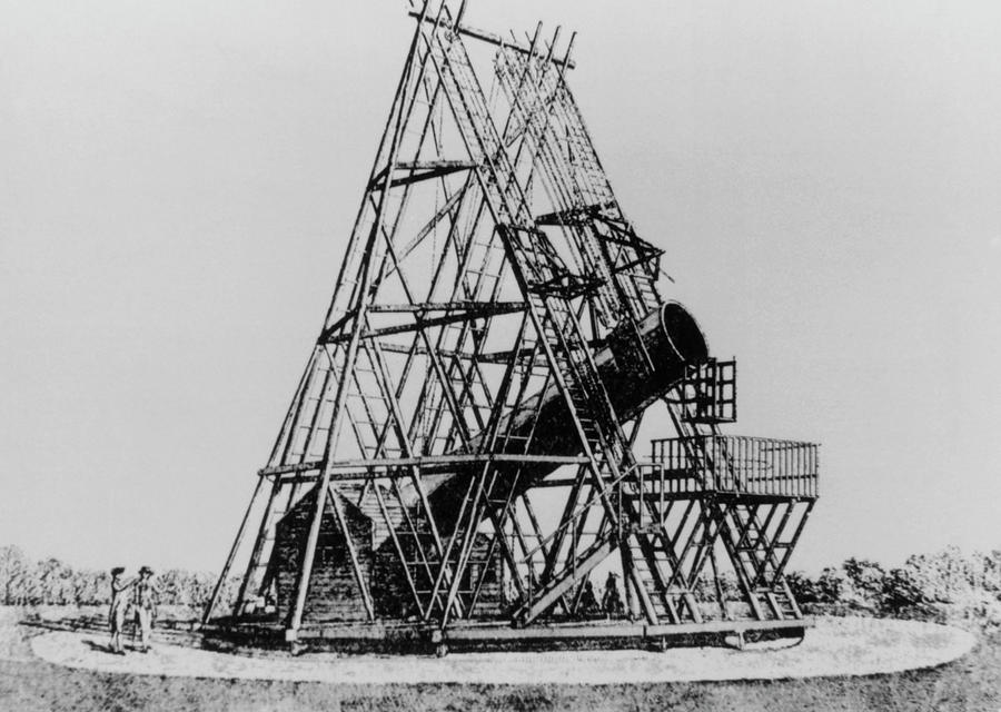 Illustration Of Herschels 40-foot Telescope #1 Photograph by Science Photo Library