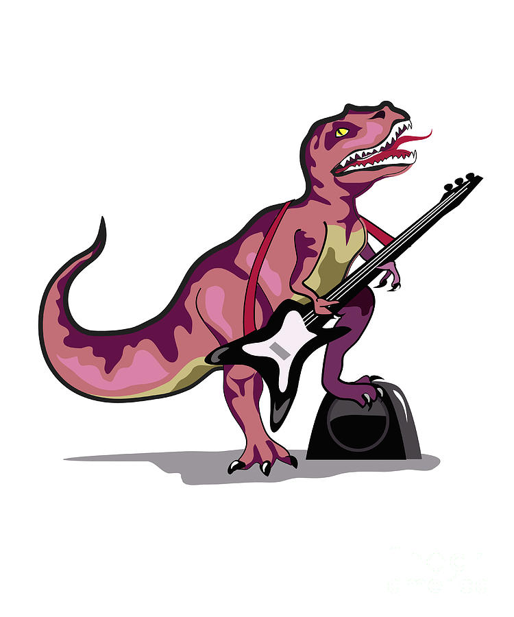Illustration Of Tyrannosaurus Rex #1 Digital Art by Stocktrek Images