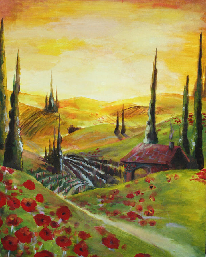 Poppy Painting - Imagination #1 by Billy Granneman