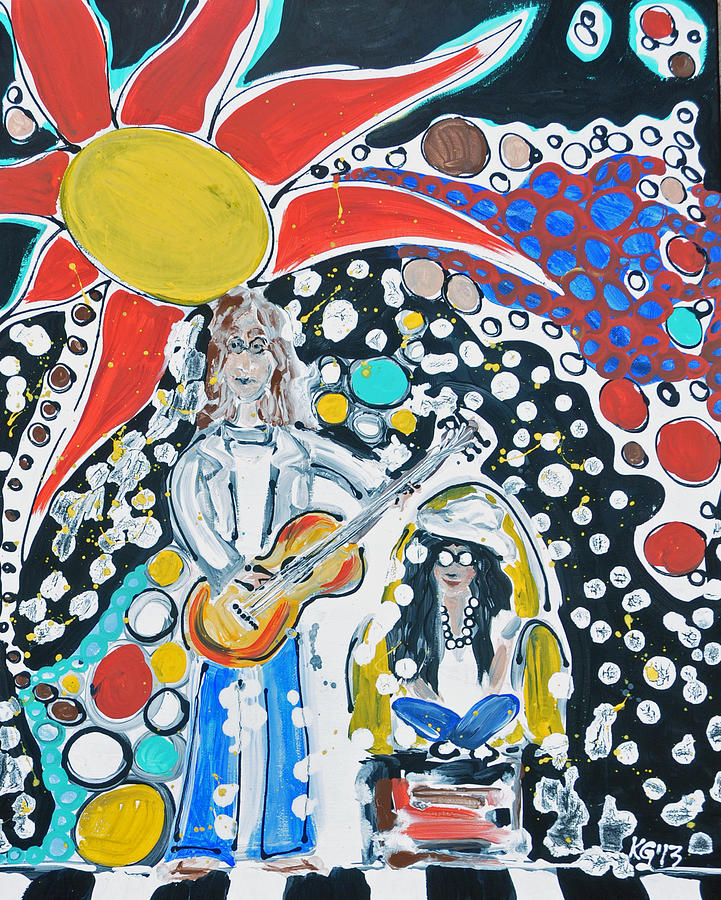 John Lennon Painting - Imagine by Kristin Griffis