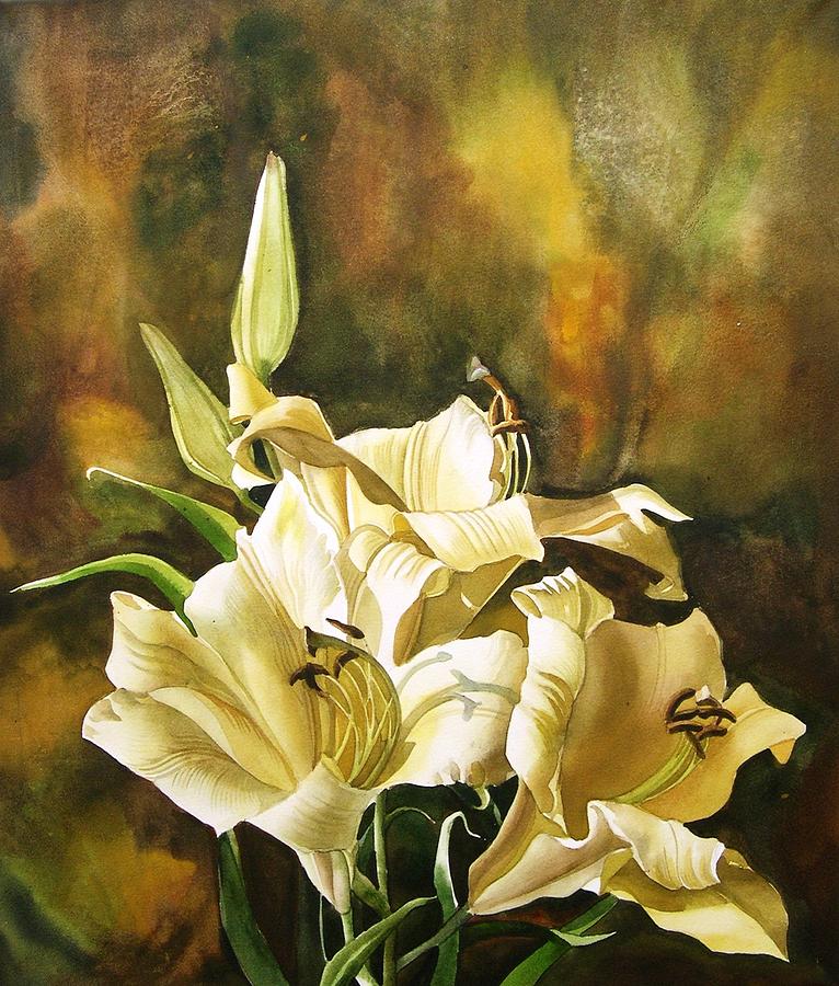 In Full Bloom Painting by Alfred Ng