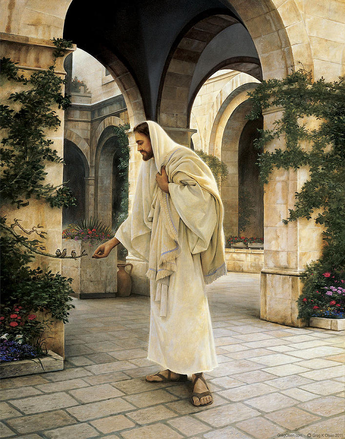 In His Constant Care #1 Painting by Greg Olsen In His Constant Care #1 Painting by Greg Olsen