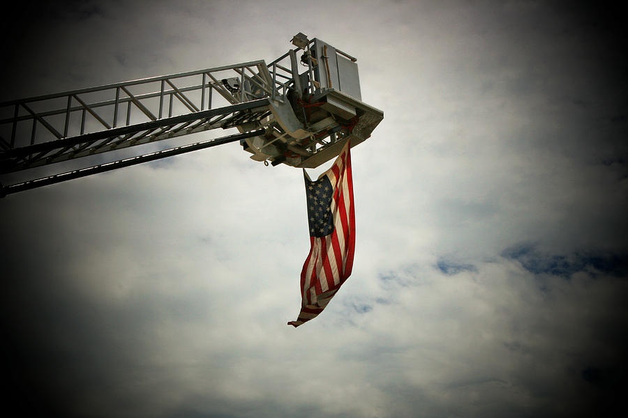 Flag Photograph - In Honor by Susan McMenamin