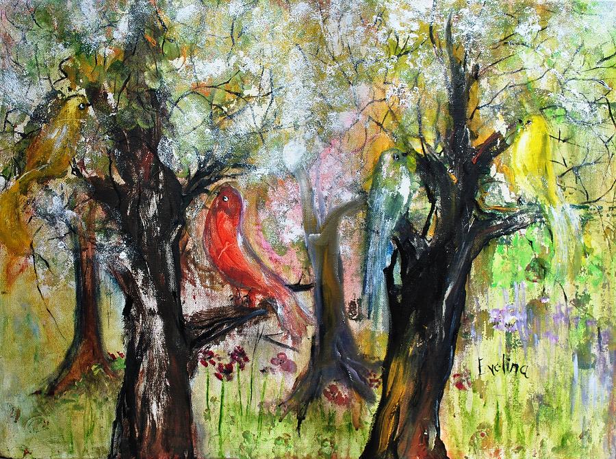 In the Woods #1 Painting by Evelina Popilian
