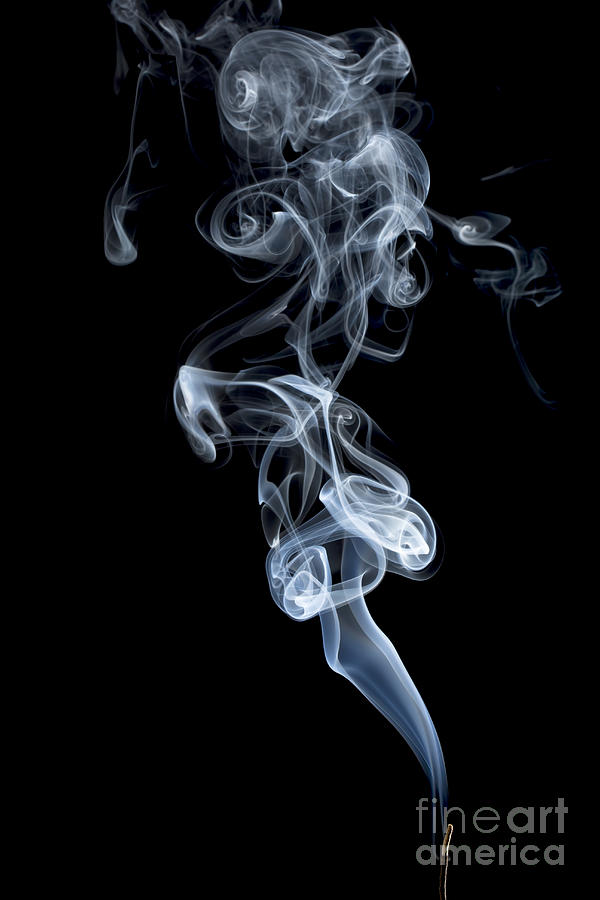 Incense Smoke Abstract #1 Photograph by Marek Uliasz