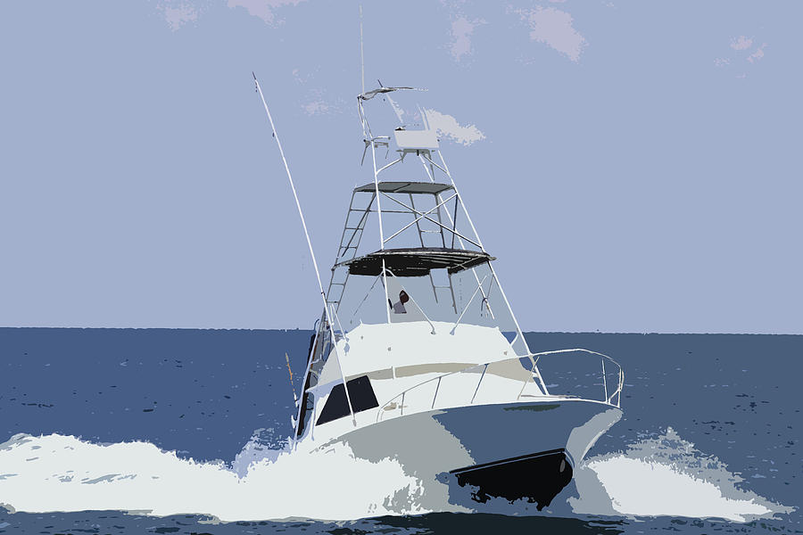 Boat Digital Art - Incoming #1 by Karen Nicholson