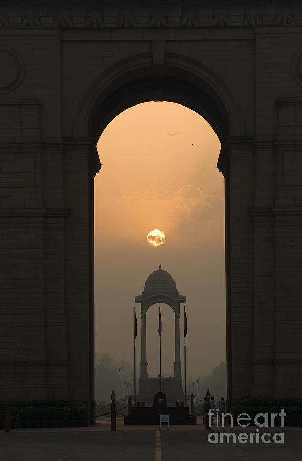 India Gate, Delhi #1 Photograph by John Shaw