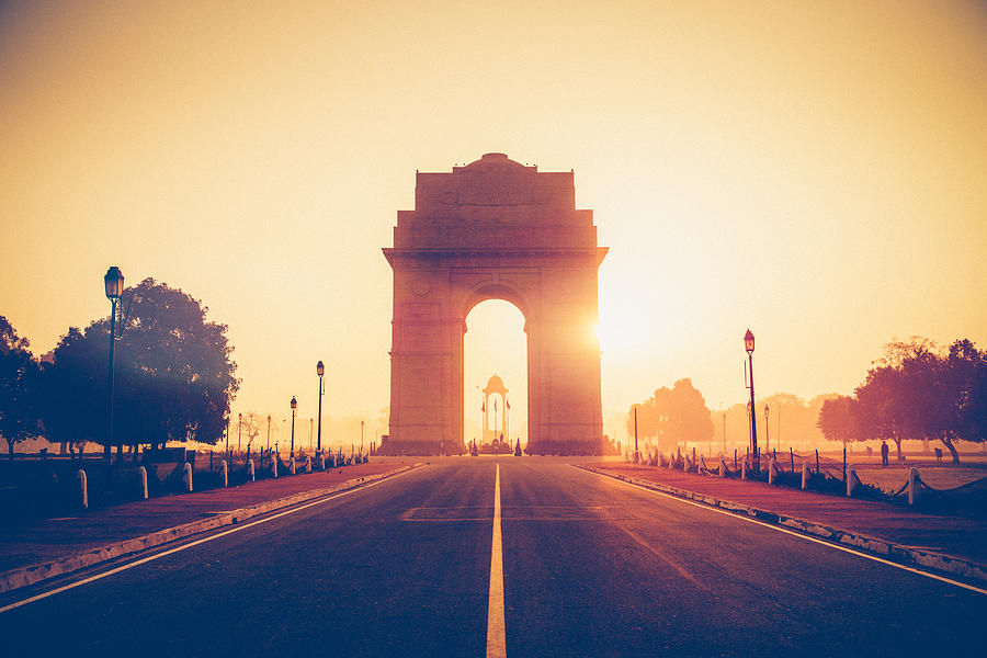 India Gate New Delhi #1 Photograph by Ferrantraite