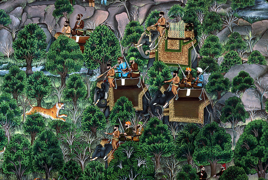 India Hunting Party #2 Painting by Granger